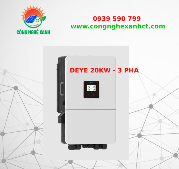 INVERTER DEYE HYBRID 20KW 3 PHA  | Biến tần Hybrid DEYE 20kW 3PHA