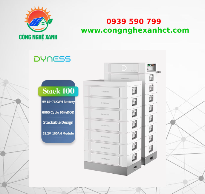 Pin Lithium Dyness 21.31KWh Áp Cao Dyness Tower T21