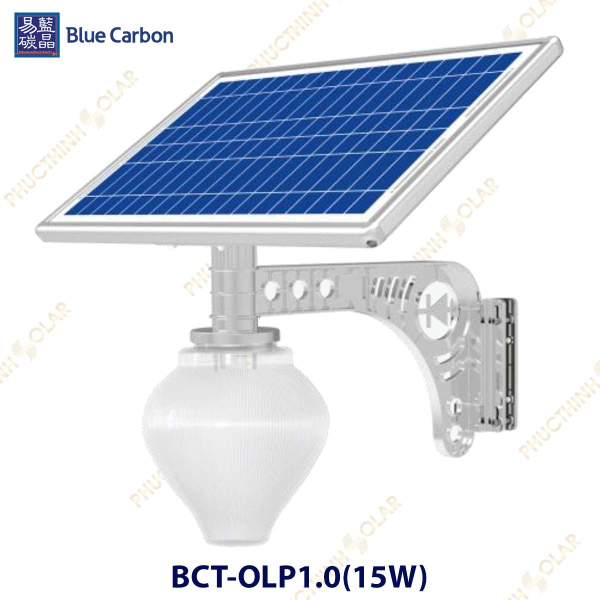 Đèn sân vườn năng lượng mặt trời 15W Blue Carbon BCT-OLP1.0