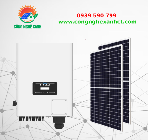 HỆ THỐNG ĐIỆN MẶT TRỜI HÒA LƯỚI 50KWp 3 PHA