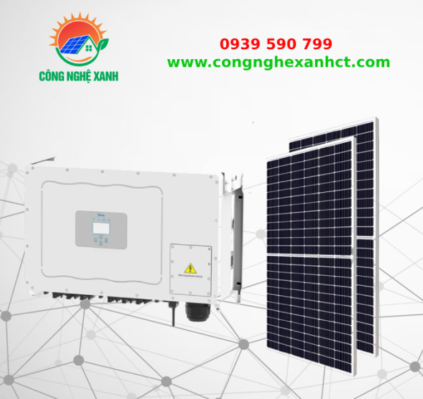 HỆ THỐNG ĐIỆN MẶT TRỜI HÒA LƯỚI 70KWp 3 PHA