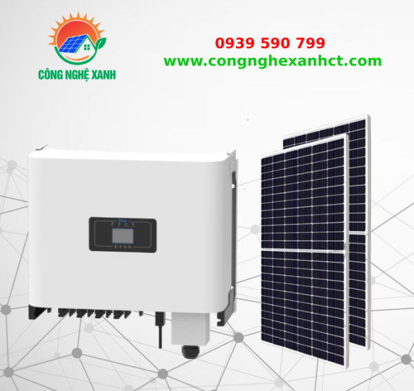 HỆ THỐNG ĐIỆN MẶT TRỜI HÒA LƯỚI 55KWp 3 PHA